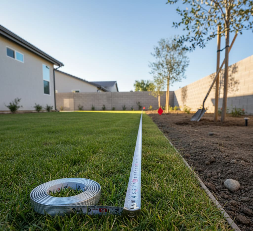Calculating the fence cost per linear foot for an Anaheim property.